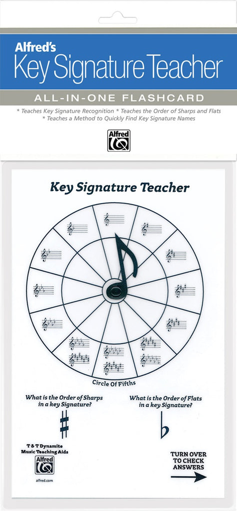 Key Signature Teacher White - All-in-1 Flashcard WHite
