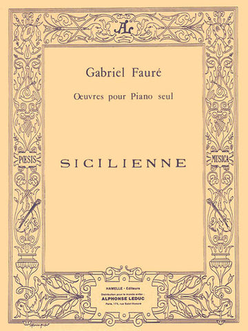 Faure – Sicilienne, Op. 78 – Piano