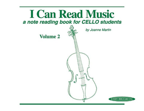 Martin - I Can Read Music (Cello), Vol. 2 - Cello Method