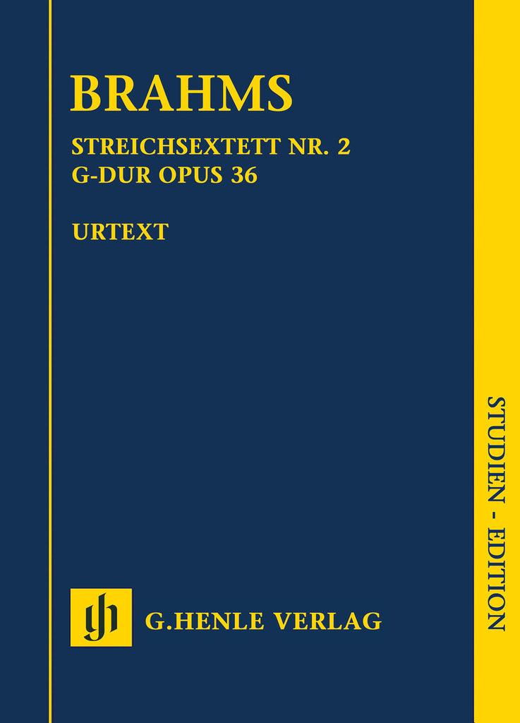 Brahms, ed. Eich – String Sextet No. 2 in G Major, Op. 36 – Study Score