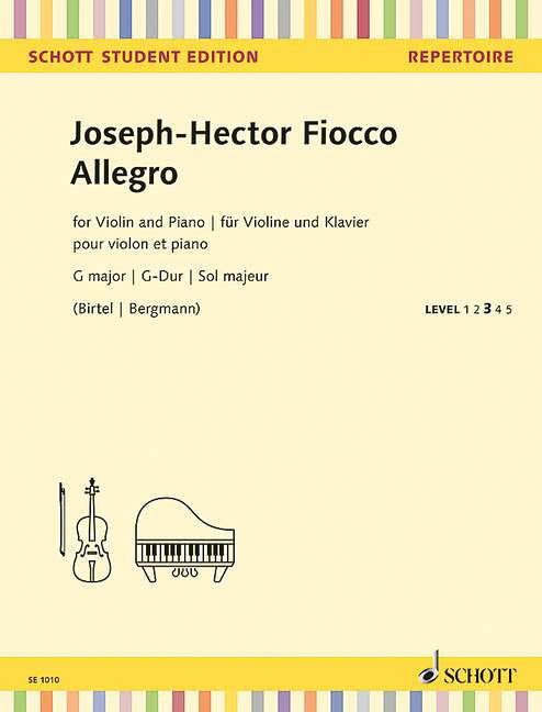 Fiocco, ed. Birtel - Allegro - Violin and Piano