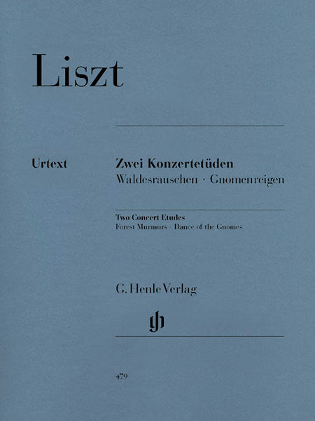 Liszt, ed. Eckhardt – 2 Concert Etudes – Piano