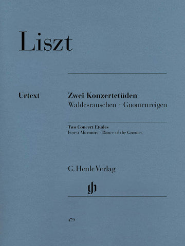 Liszt, ed. Eckhardt – 2 Concert Etudes – Piano