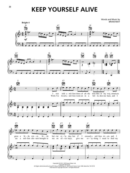 Queen – Bohemian Rhapsody: Music from the Motion Picture – Piano, Vocal, Guitar