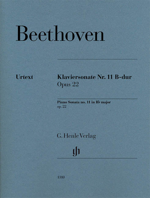 Beethoven, ed. Wallner – Piano Sonata No. 11 in B-flat Major, Op. 22 – Piano