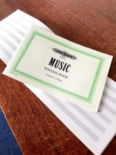 Peters Music Writing Book (Oblong full size) - Manuscript Paper