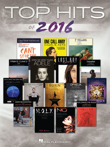 Various – Top Hits of 2016 – Piano, Vocal, Guitar