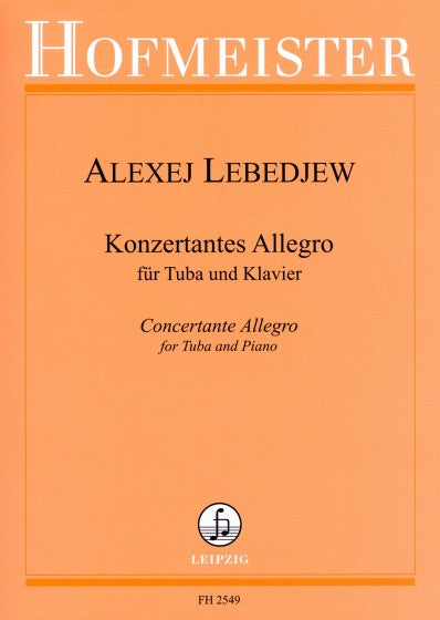 Lebedev - Concertante Allegro for Tuba - Tuba (or Bass Trombone) and Piano