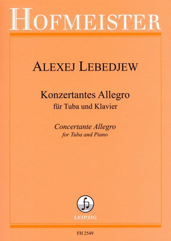 Lebedev - Concertante Allegro for Tuba - Tuba (or Bass Trombone) and Piano