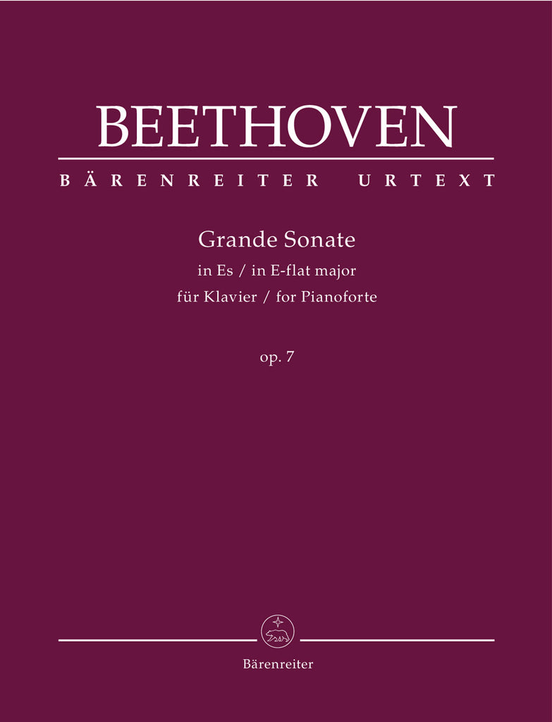 Beethoven, ed. Del Mar – Grande Sonata in E-flat Major, Op. 7 – Piano