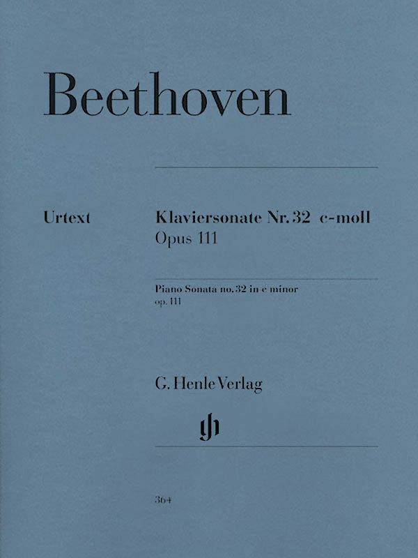 Beethoven, ed. Wallner – Piano Sonata No. 32 in C Minor, Op. 111 – Piano