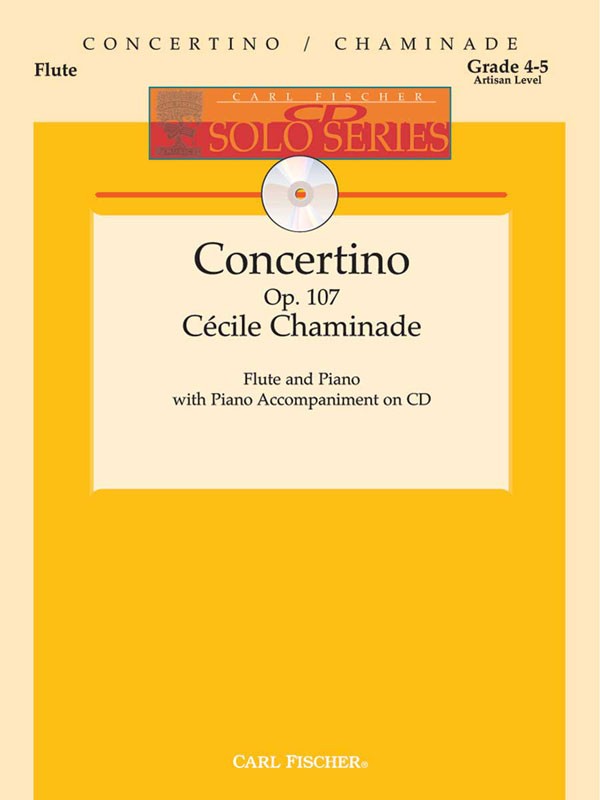 Chaminade - Concertino, Op. 107 (w/CD) - Flute and Piano