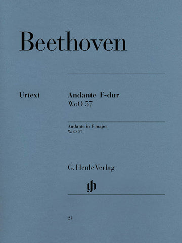 Beethoven, ed. von Irmer – Andante in F Major, WoO 57 – Piano