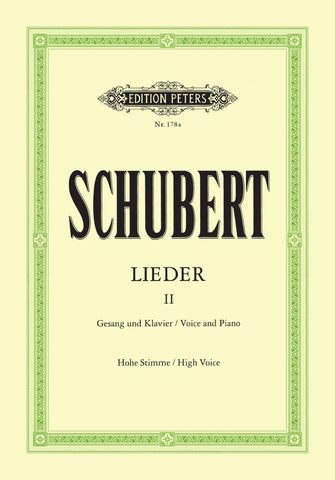 Schubert, ed. Friedlaender - Lieder, Vol. 2 - High Voice and Piano