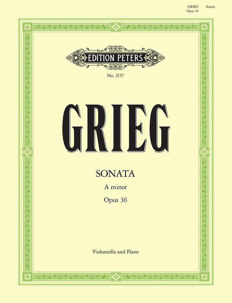 Grieg - Sonata in A Minor, Op. 36 - Cello and Piano