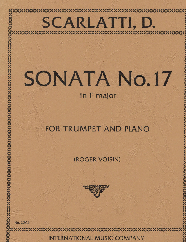 Scarlatti, ed. Voisin - Sonata No. 17 in F Major - Trumpet and Piano