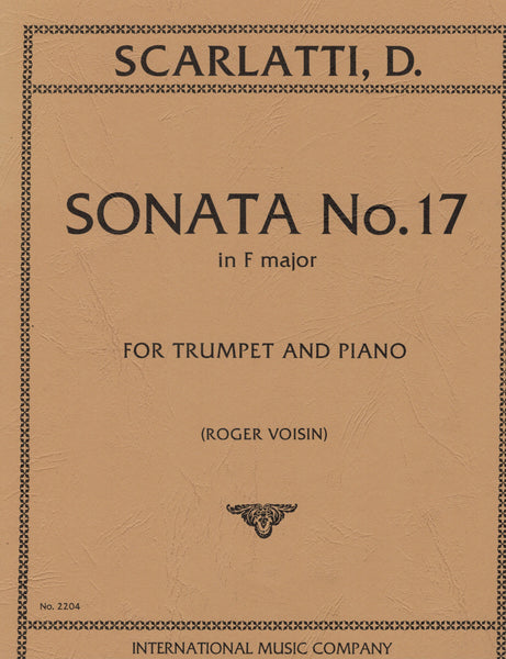 Scarlatti, ed. Voisin - Sonata No. 17 in F Major - Trumpet and Piano