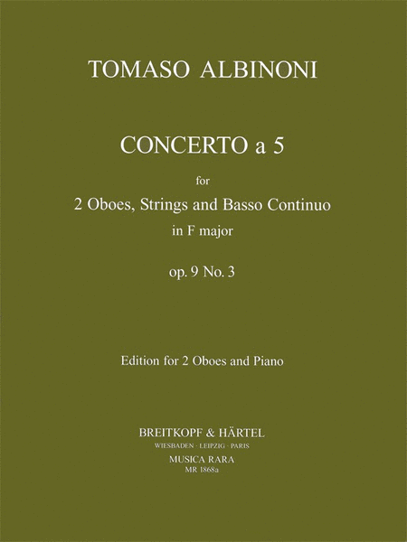 Albinoni - Concerto a 5 - 2 Oboes and Piano