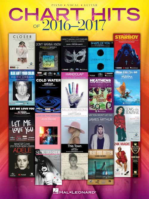 Various – Chart Hits of 2016-2017 – Piano, Vocal, Guitar