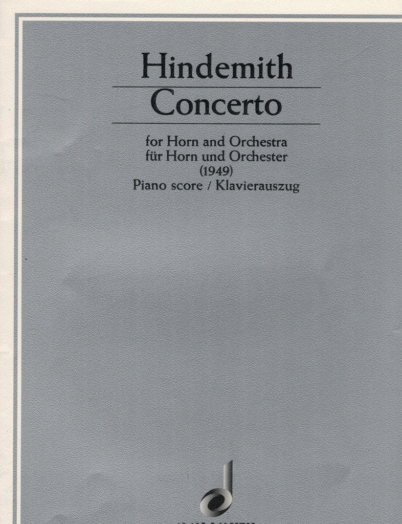 Hindemith - Concerto - Horn and Piano