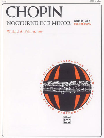 Chopin, ed. Palmer – Nocturne in E Minor, Op. 72/1 – Piano