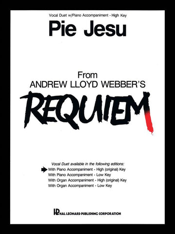 Lloyd Webber - Pie Jesu (from Requiem) - High Voice and Piano