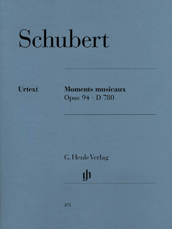 Schubert, ed. Gieseking – Moments Musicaux, Op. 94 D. 780 – Piano