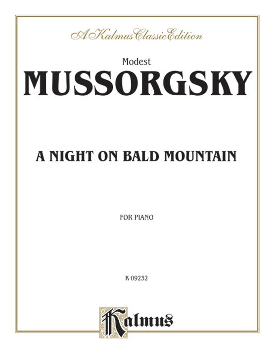 Mussorgsky – A Night on Bald Mountain – Piano