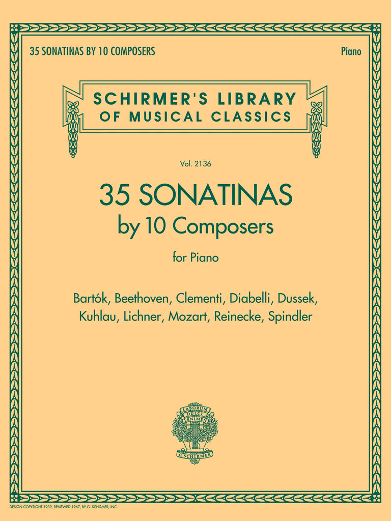 Various - 35 Sonatinas by 10 Composers - Piano Solo