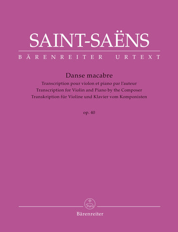 Saint-Saens - Danse Macabre, Op. 40 - Violin and Piano