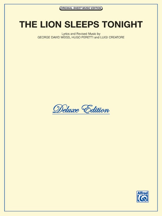 Linda, Creatore, et al. - The Lion Sleeps Tonight - Piano, Vocal, Guitar