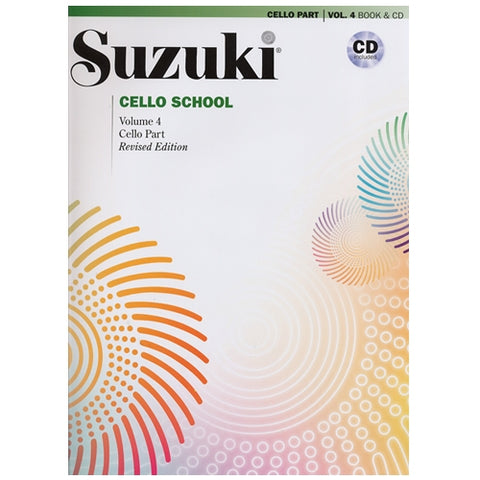 Suzuki Cello School, Vol. 4 (w/CD) - Cello Method