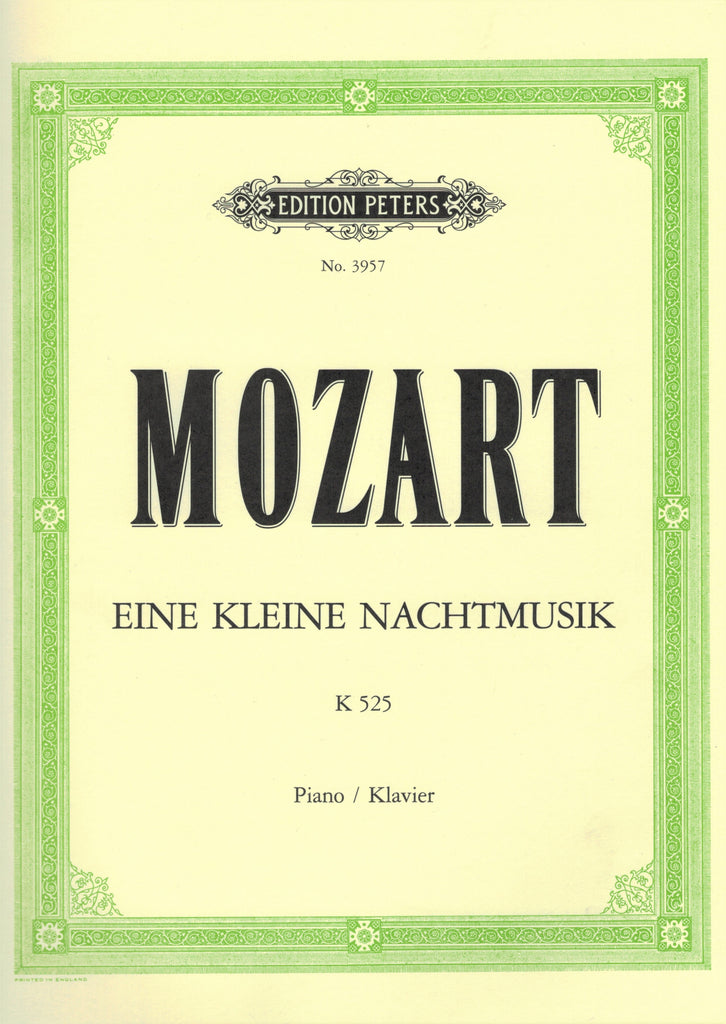 Mozart, arr. Singer – Eine Kleine Nachtmusik, K. 525 – Piano