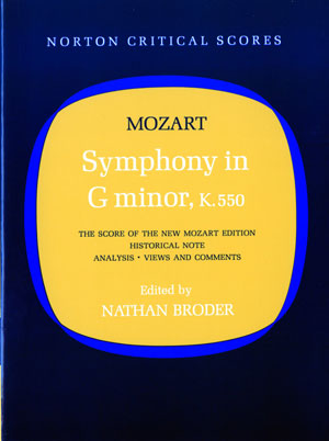 Mozart, ed. Broder - Symphony in G Minor, K. 550 - Critical Score