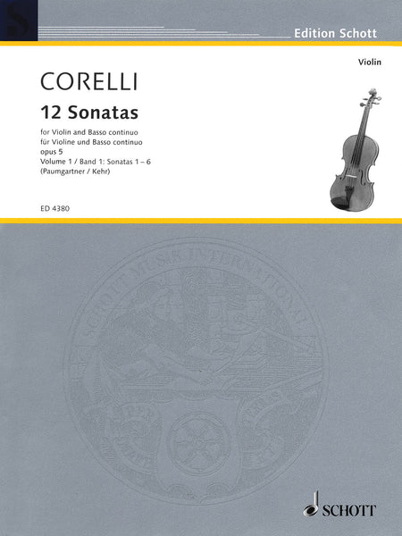 Corelli - Twelve Sonatas, Op. 5, Vol. 1 - Violin and Piano