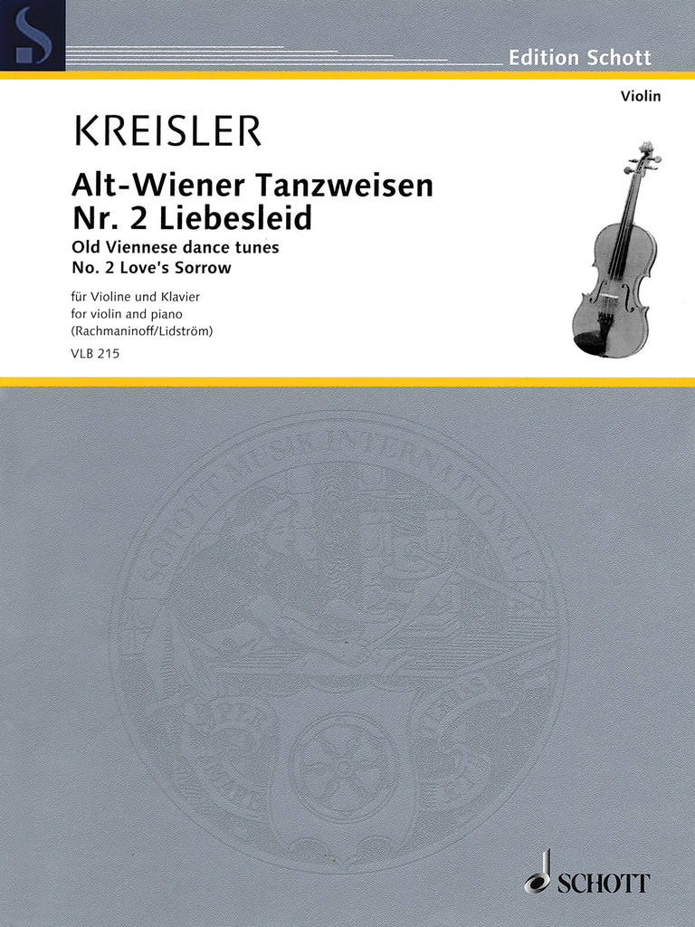 Kreisler - Old Viennese Dance Tunes, No. 2 (Love's Sorrow) - Violin and Piano