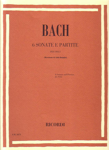 Bach, tr. Bennici - Six Sonatas and Partitas - Viola Solo