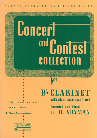 Voxman, ed. – Concert and Contest Collection for Bb Clarinet – Piano Accompaniment
