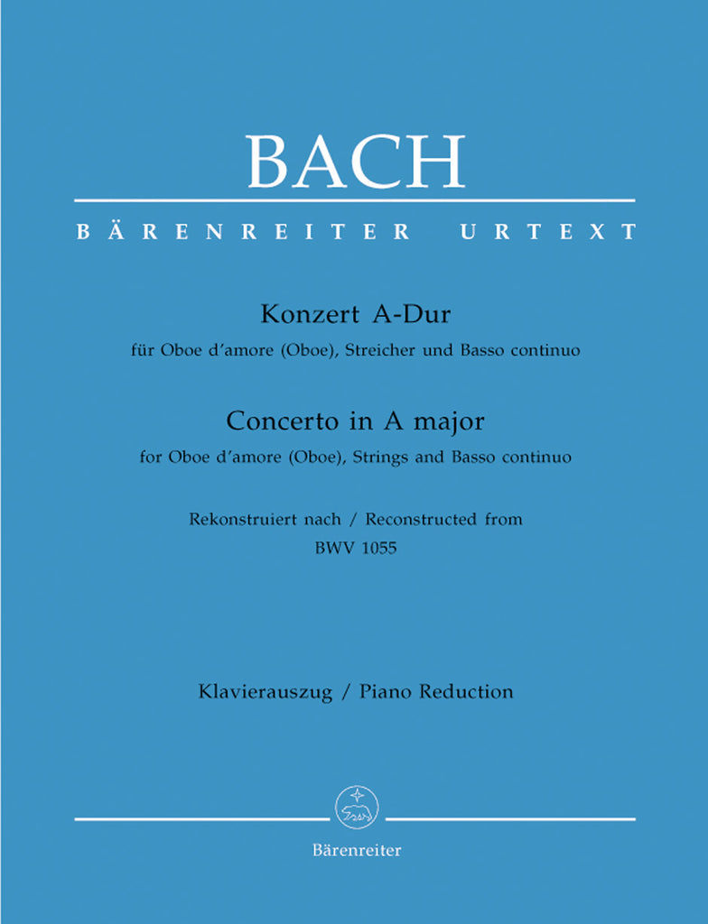 Bach, ed. Fischer- Concerto in A Major, BWV. 1055 - Oboe and Piano