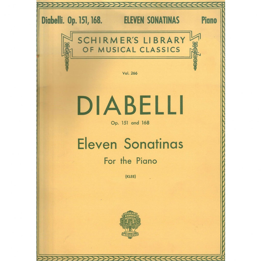Diabelli, ed. Klee – 11 Sonatinas Ops. 151 and 168 – Piano