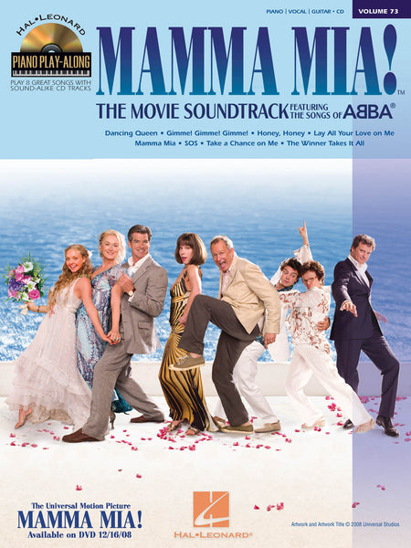 ABBA – Hal Leonard's Piano Play Along Vol. 73: Mamma Mia! The Movie – Piano, Vocal, Guitar