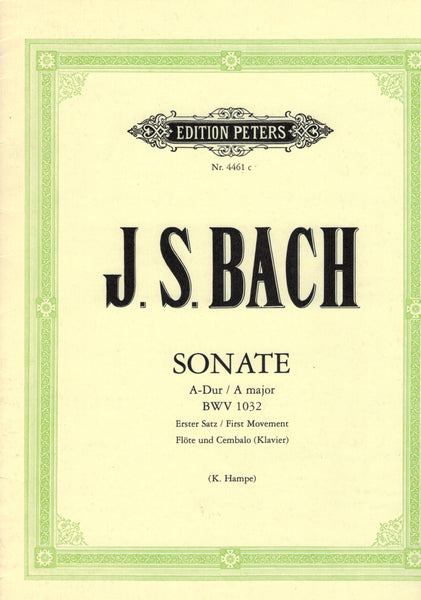 Bach - Sonata in A Major, BWV. 1032 - Flute and Piano