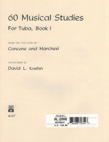 Concone and Marchesi, arr. Kuehn - 60 Musical Studies, Vol. 1 - Tuba Method