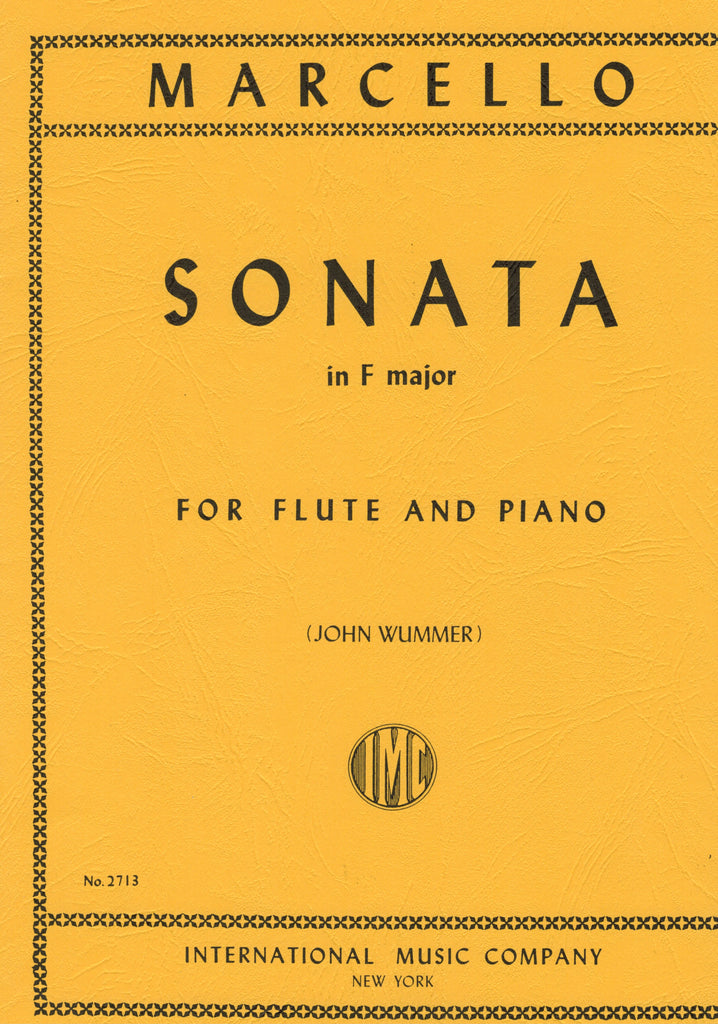 Marcello, ed. Wummer - Sonata in F Major - Flute and Piano
