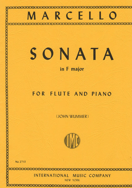 Marcello, ed. Wummer - Sonata in F Major - Flute and Piano