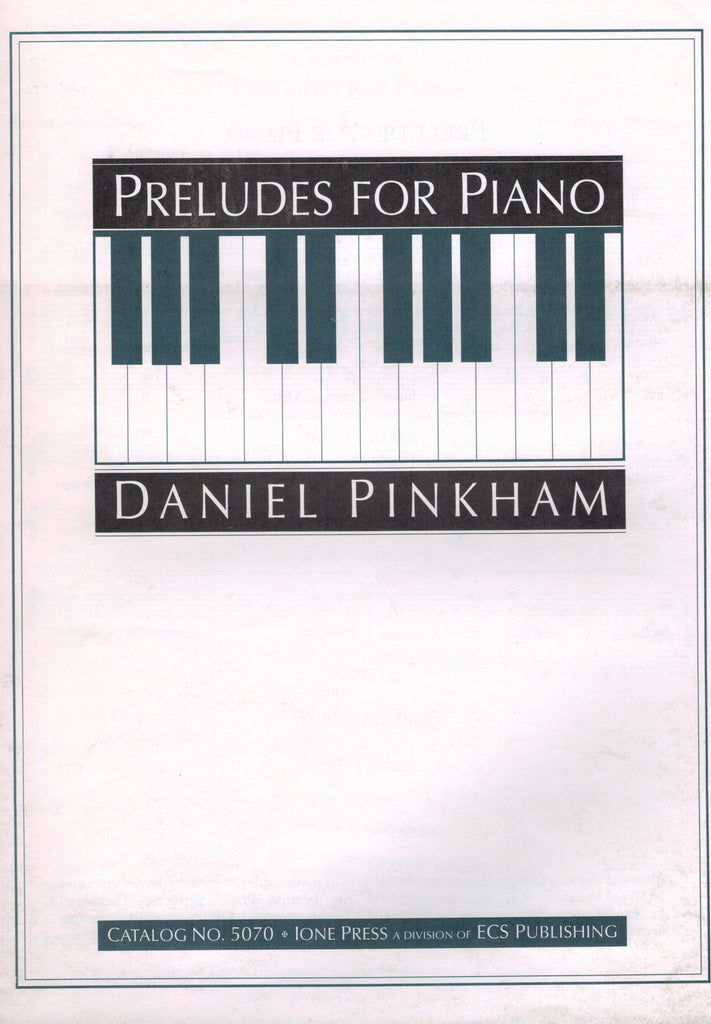 Pinkham – Preludes – Piano