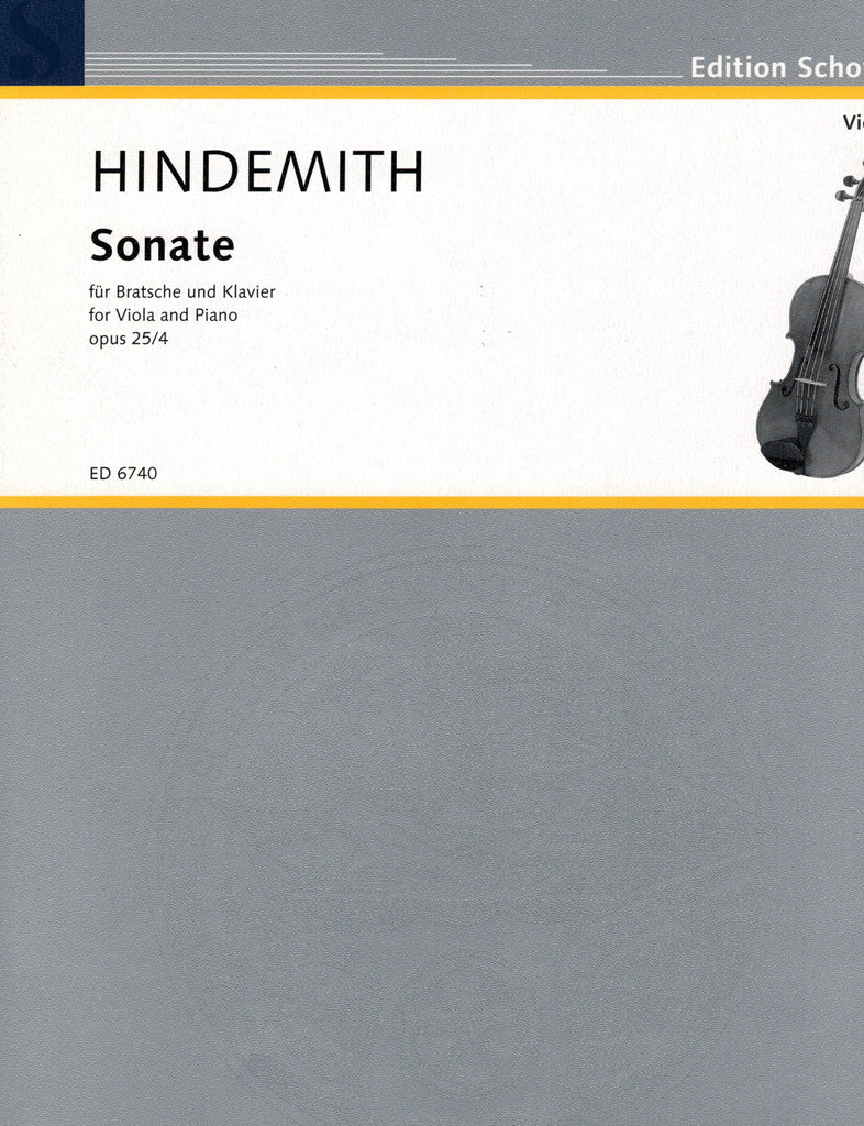 Hindemith - Sonata, Op. 25/4 - Viola and Piano