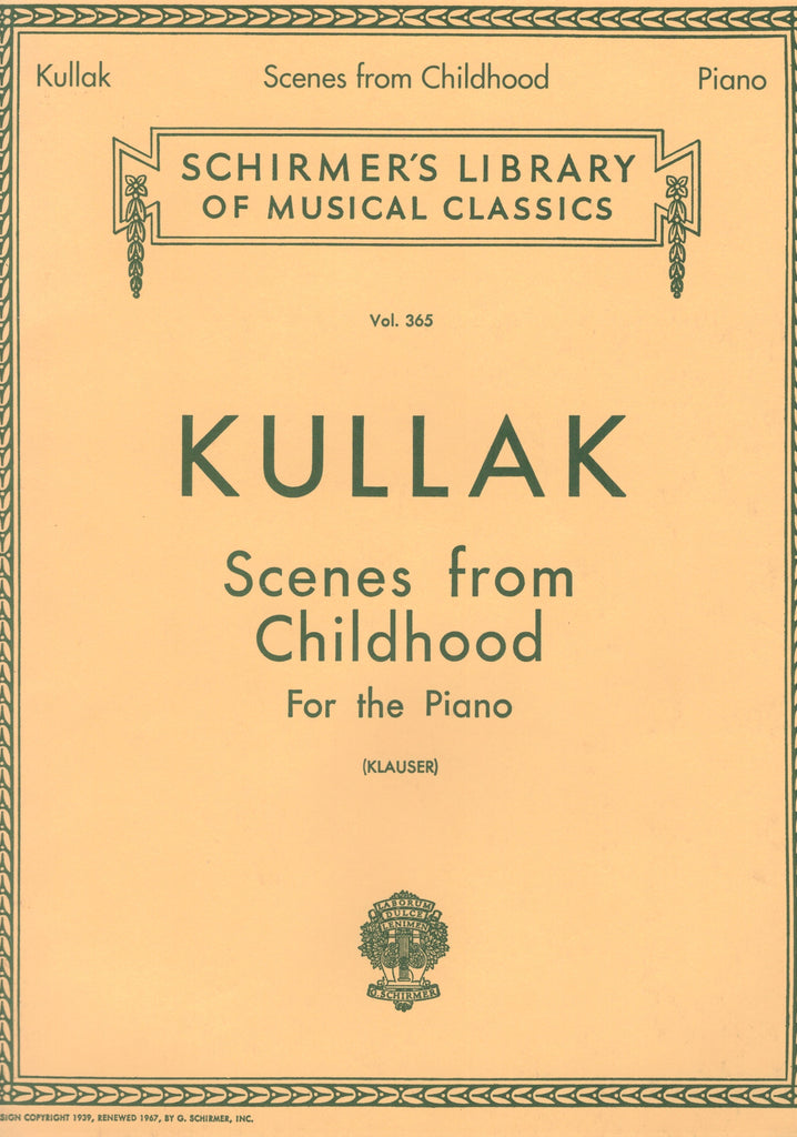 Kullak, ed. Klauser – Scenes from Childhood – Piano