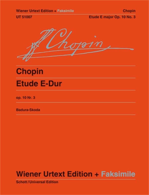 Chopin, ed. Badura-Skoda – Etude in E Major Op. 10/3 – Piano