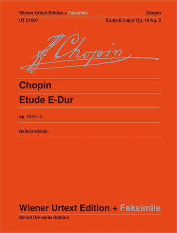 Chopin, ed. Badura-Skoda – Etude in E Major Op. 10/3 – Piano